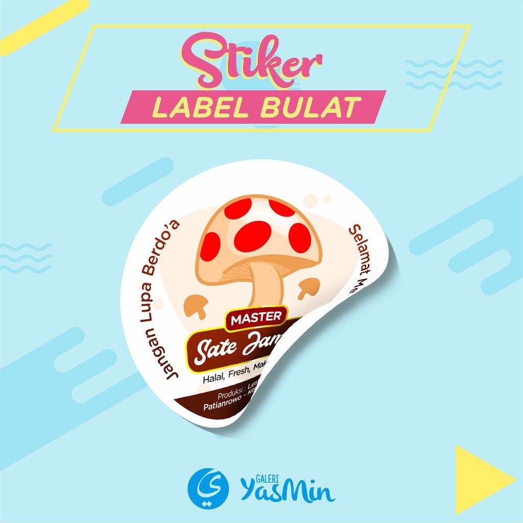 

CETAK STIKER LABEL MAKANAN BULAT