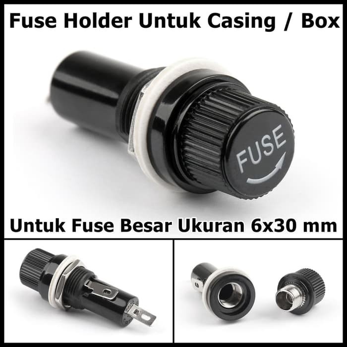 Fuse Holder Fuse Cap Kaca Rumah Fuse Tempat Sekring