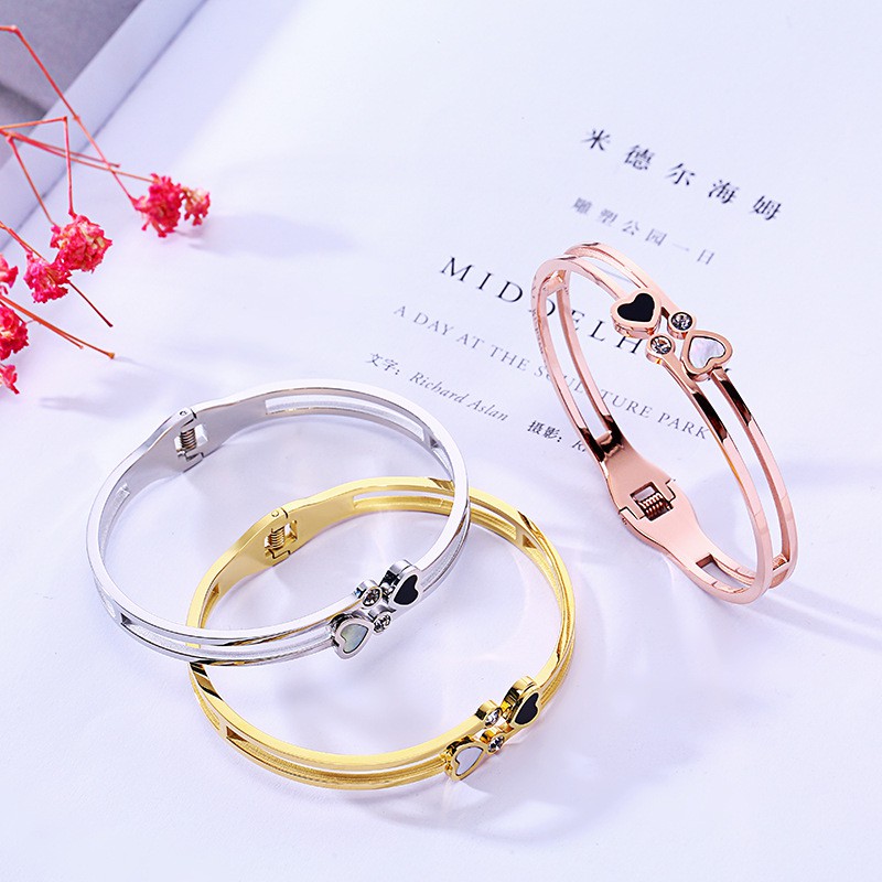 SALE Gelang Bracelet Wanita Aksesoris Titanium Korea Trend Masa Kini Cocok Hadiah GK119