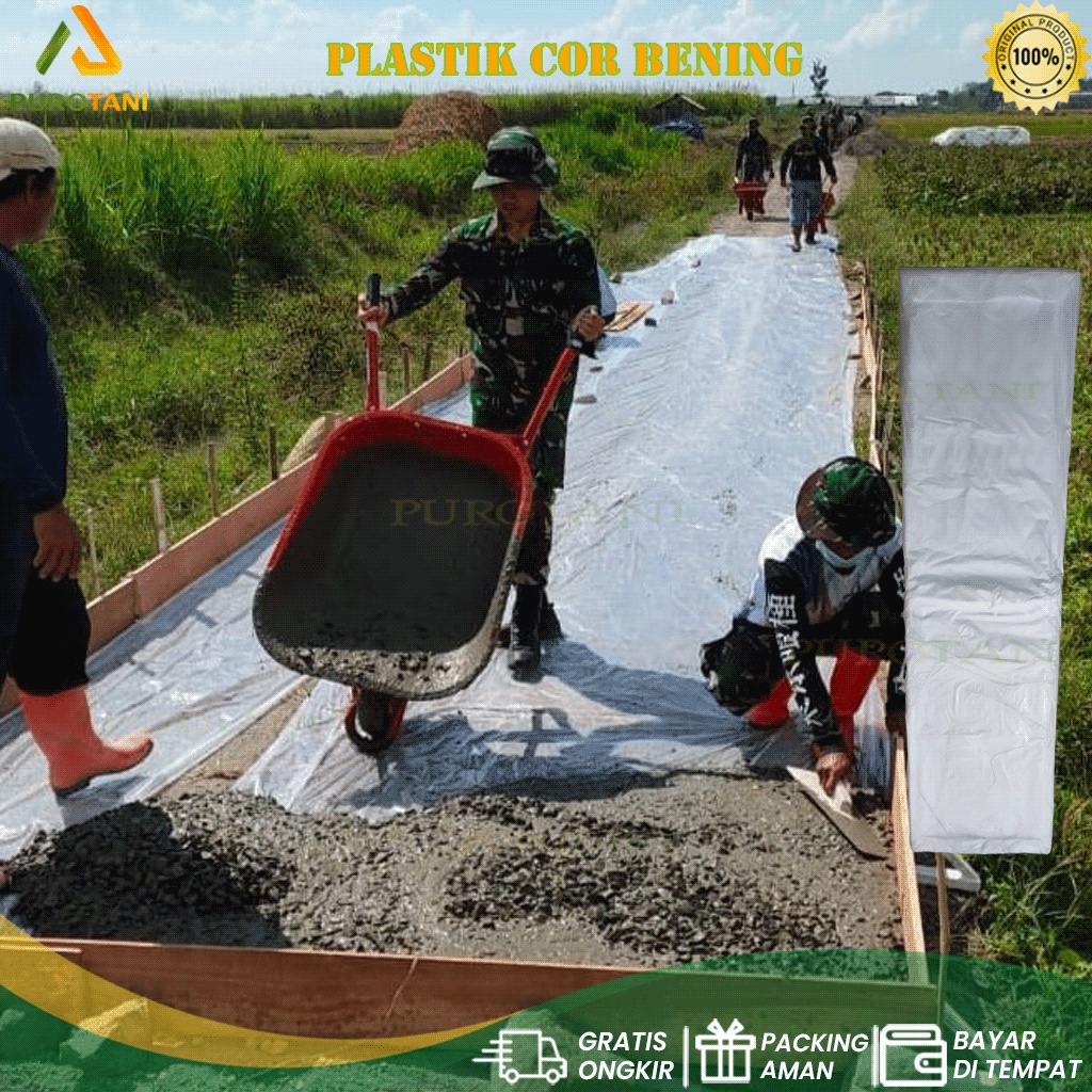 Plastik Sungkup Naungan Tanaman bibit 0,03 X 100cm X 25 meter