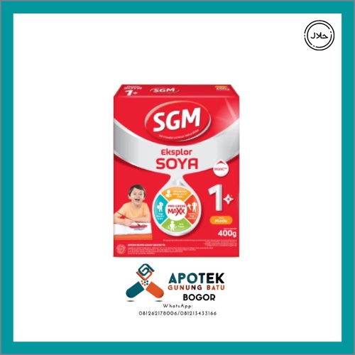 SGM EKSPLOR SOYA 1 PLUS PROGRESS MAXX MADU 400 GR - SUSU 1-3 TAHUN DENGAN IRONC