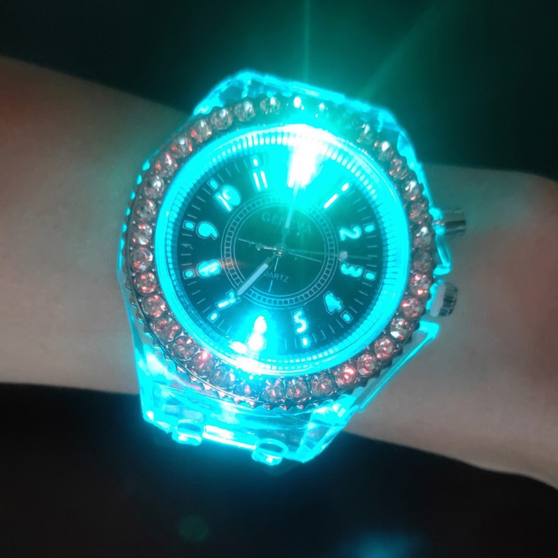 Jam Tangan Dengan Lampu Led Luminous (FREE BOX)