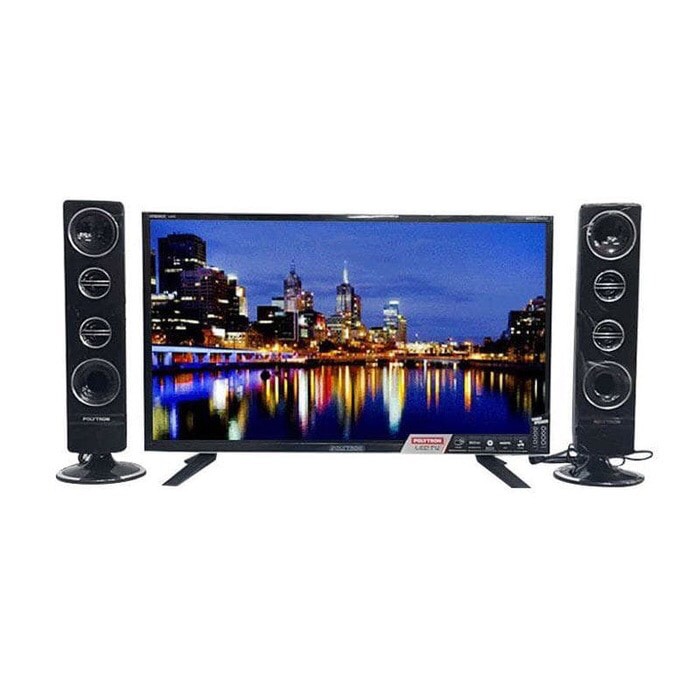 Promo TV Polytron LED TV 24” 24 Inch Cinemax Tower Speaker PLD 24T8511 Murah Banget