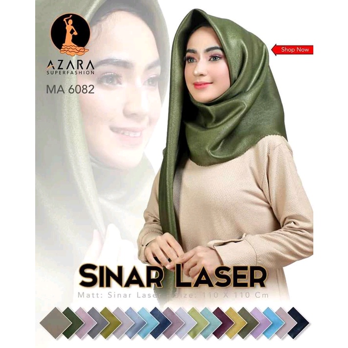 [Bisa COD]Hijab Shinar Lasercut Glamor[gliter]/Hijab Segiempat Polos/Jilbab Trendy Dan Kekinian/Ukuran Standar 110x110