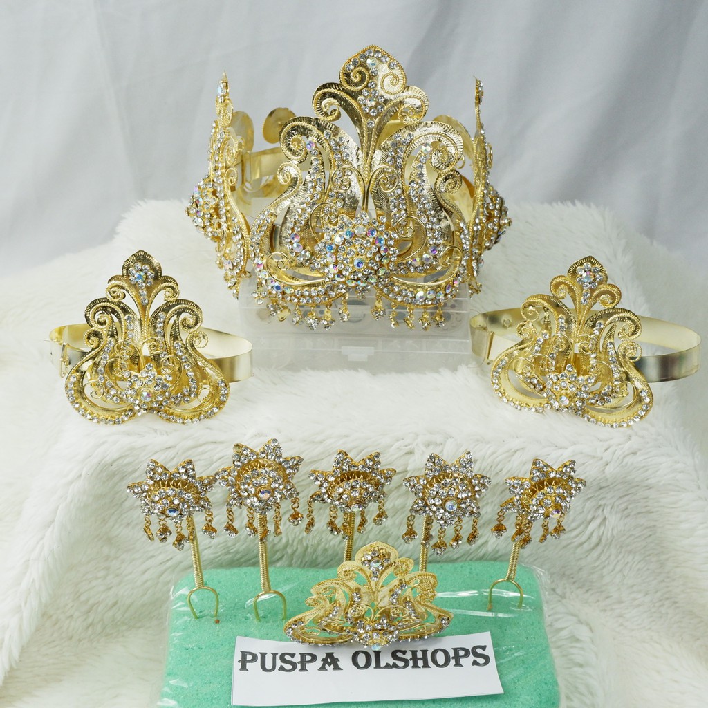 mahkota sunda siger sunda anjani gold + 5 mentul sedang