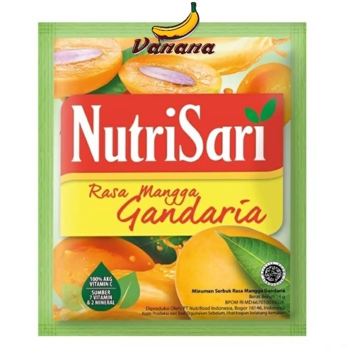 

nutrisari mangga gandaria 10 sachet / Nutrisari Rasa mangga gandaria