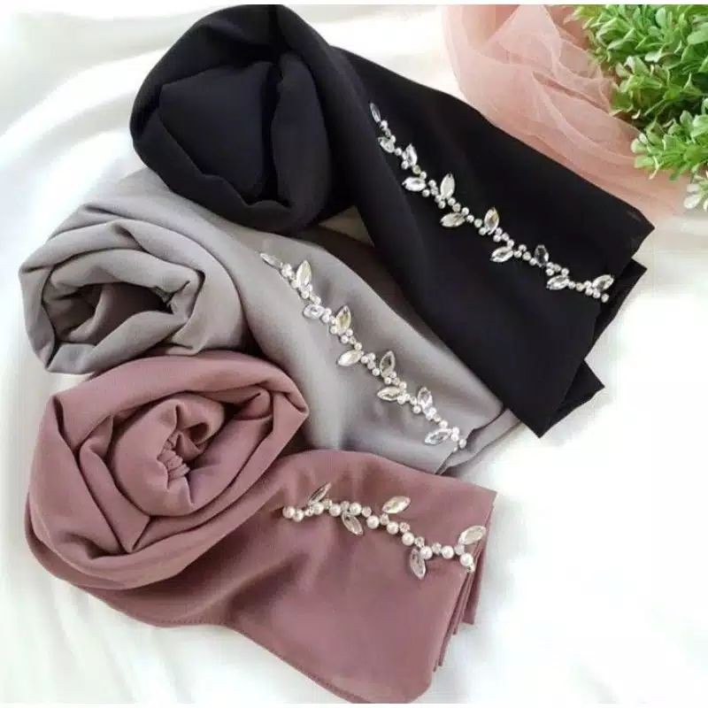 PASHMINA CERUTY 180×75 PAYET // PASHMINA TALI // PASHMINA KANCING // PASMINA // PASHMINA // HIJAB //