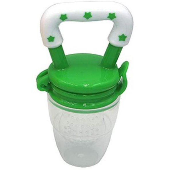 Empeng Buah Newborn Food Feeder Dot Silikon Teether Nipple Baby Accessories Mainan Bayi Dot Jeruk-Empeng Buah - Hijau