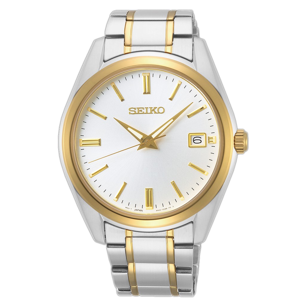 Seiko Quartz SUR312P1 Sapphire Two Tone - Jam Tangan Pria SUR312