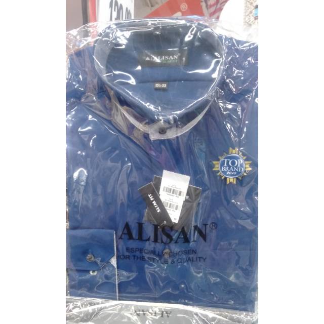 Alisan ORI 100% kemeja kerja lengan panjang