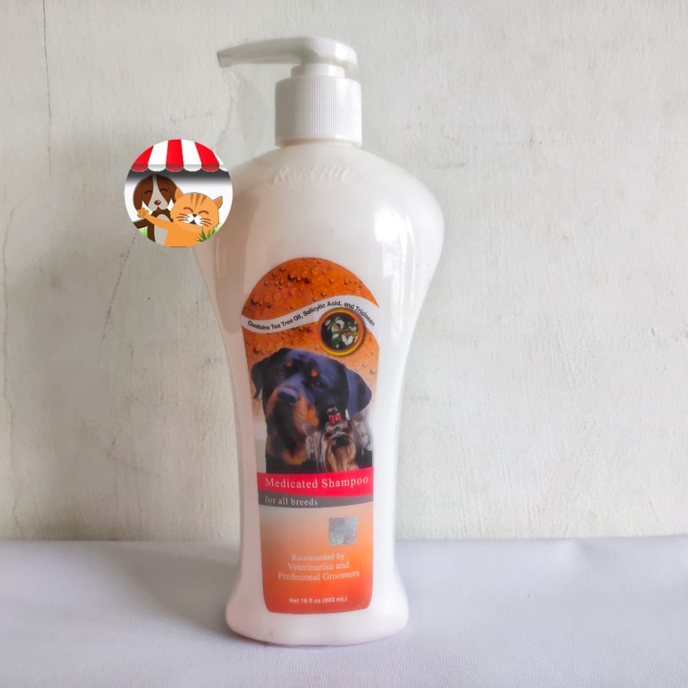 Dog Shampoo Medicated 532ml - Efektif Basmi Jamur Anjing dan Ketombe