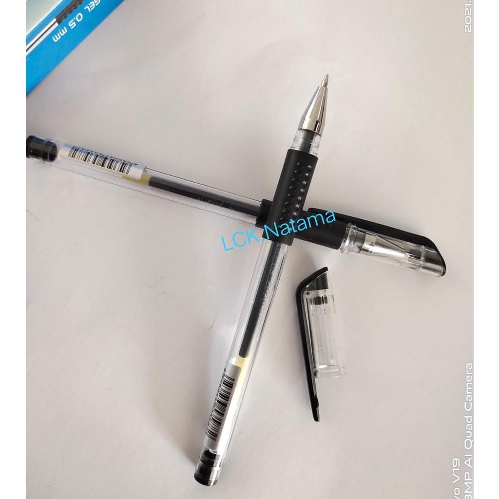 

ESCO Pen Gel 0.5mm ES-588 H - pena gel 0.5mm Black Ink pulpen jel