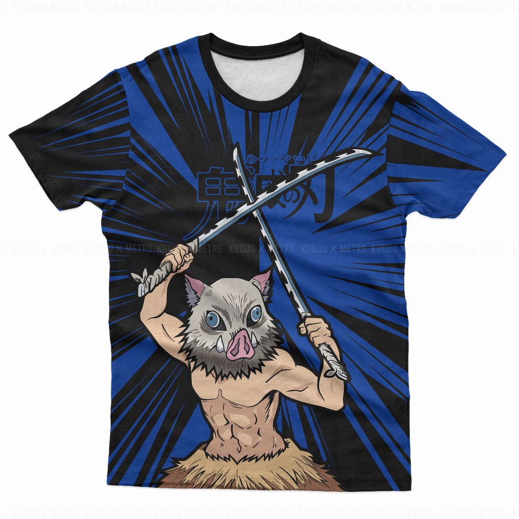Jersey Inosuke Two Tone Anime Manga Demon Slayer Kimetsu No Yaiba Premium Unisex