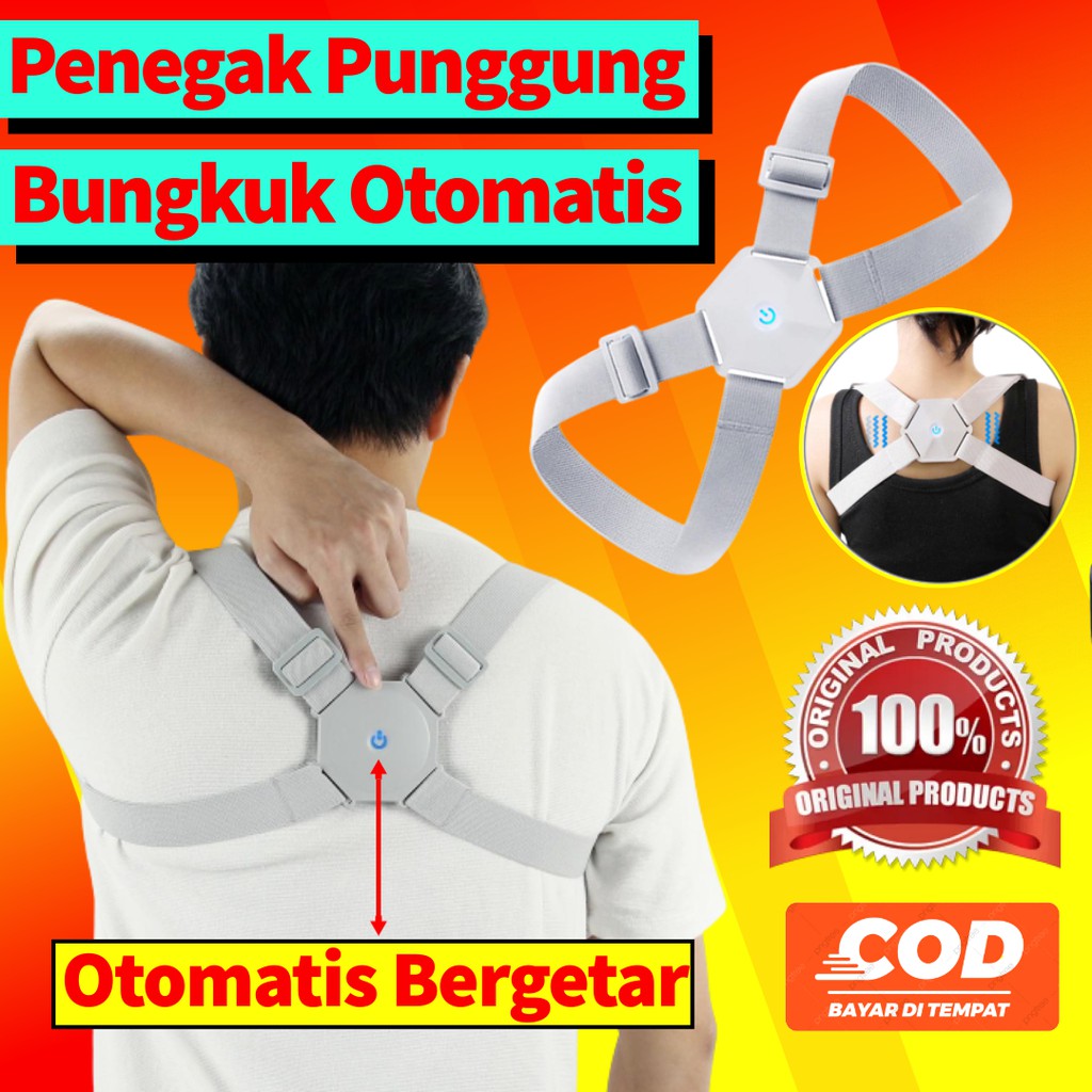Alat Bantu Pelurus Punggung Pria Penyangga Penegak Punggung Bungkuk Elektrik Alat Terapi Punggung Ny