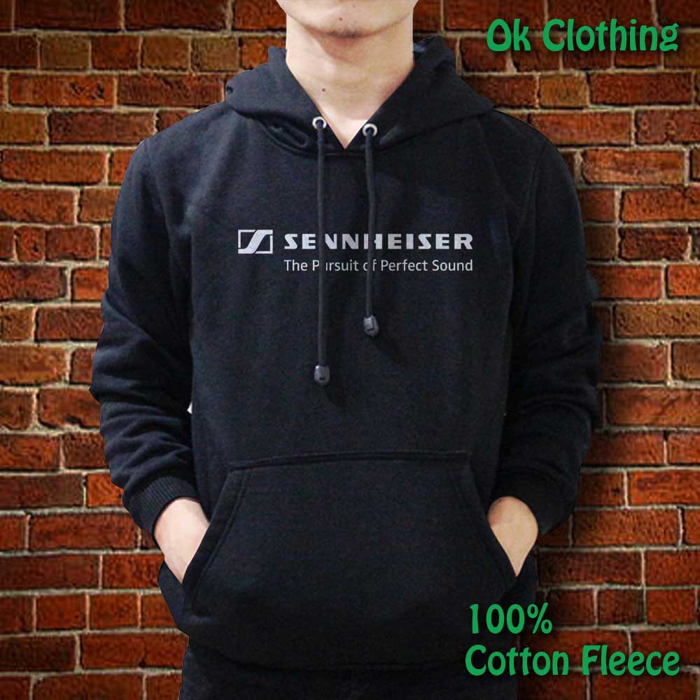 Jaket Sweater Hoodie Sennheiser Earphone keren