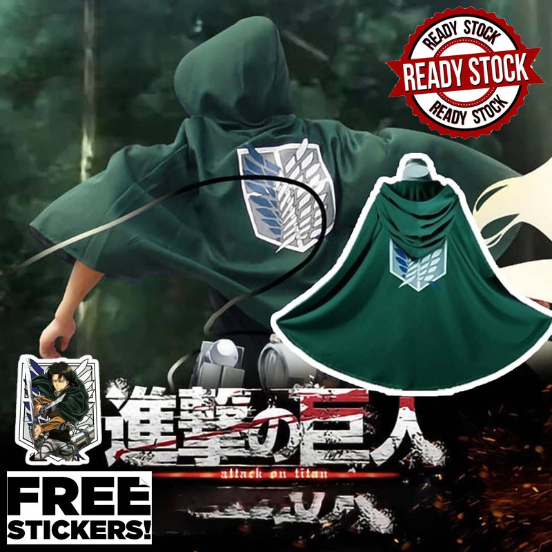 JUBAH COAT COSPLAY ATTACK ON TITAN SHINGEKI NO KYOUJIN