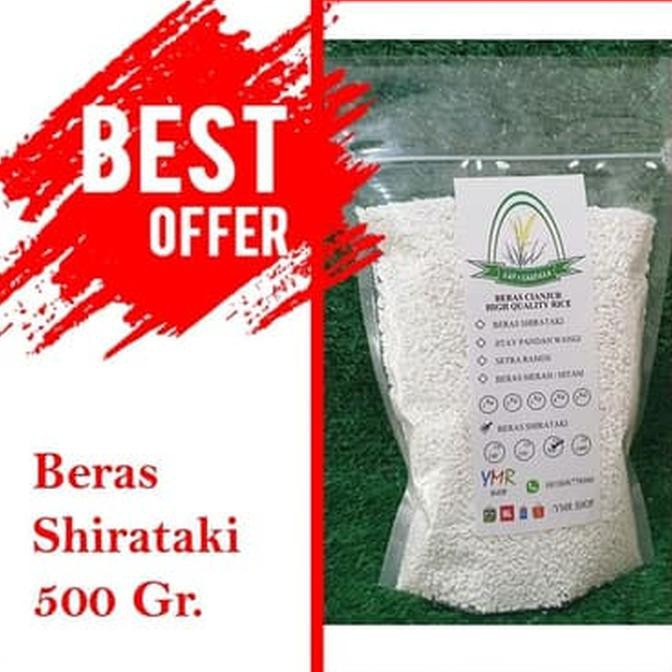 

BERAS- BERAS SHIRATAKI / KONYAKU / DIET KETO / BERAS DIET 500GR -UNGGULAN.