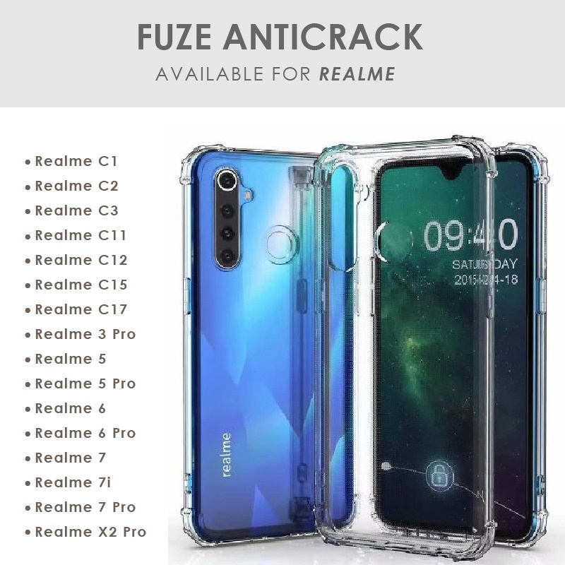 FUZE ANTICRACK CASE REALME 8 8 PRO C3 C20 C20A C21 C21Y C25 C25S