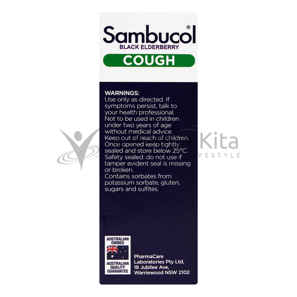 Sambucol Kids Cold &amp; Flu Cough Liquid 120ml