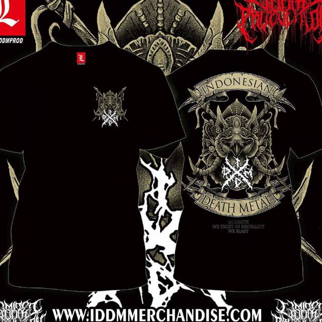TSHIRT ORIGINAL INDONESIAN DEATH METAL | BLACK KAOS METAL KAOS DEATH METAL BAJU DEATH METAL