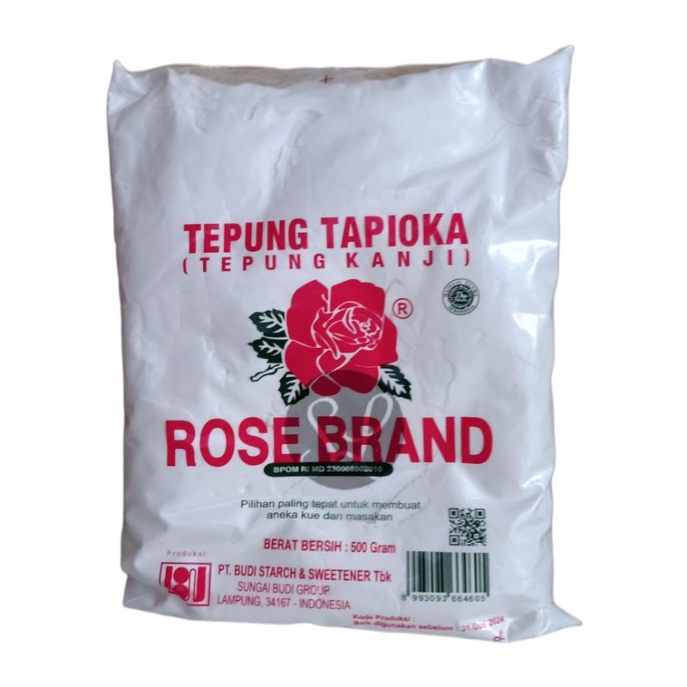 

Tepung Tapioka Rose Brand 500 Gram / Tepung Kanji Tapioka 500gr