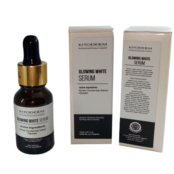glowing white serum kitoderm