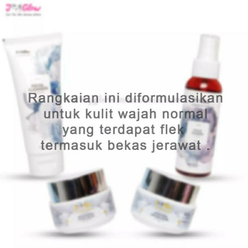 Jglow Skincare Paket Flek Whitening / Paket Skincare / Perawatan Wajah Bpom Original-1