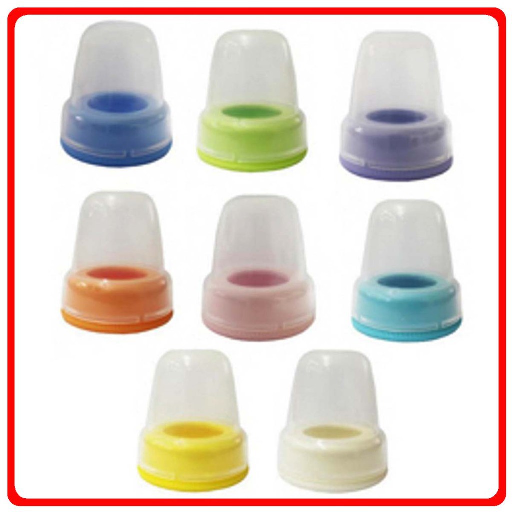 PIGEON Screw Cap and Nipple Cover Slim Neck | Tutup Botol Susu Bayi (Tersedia varian warna)