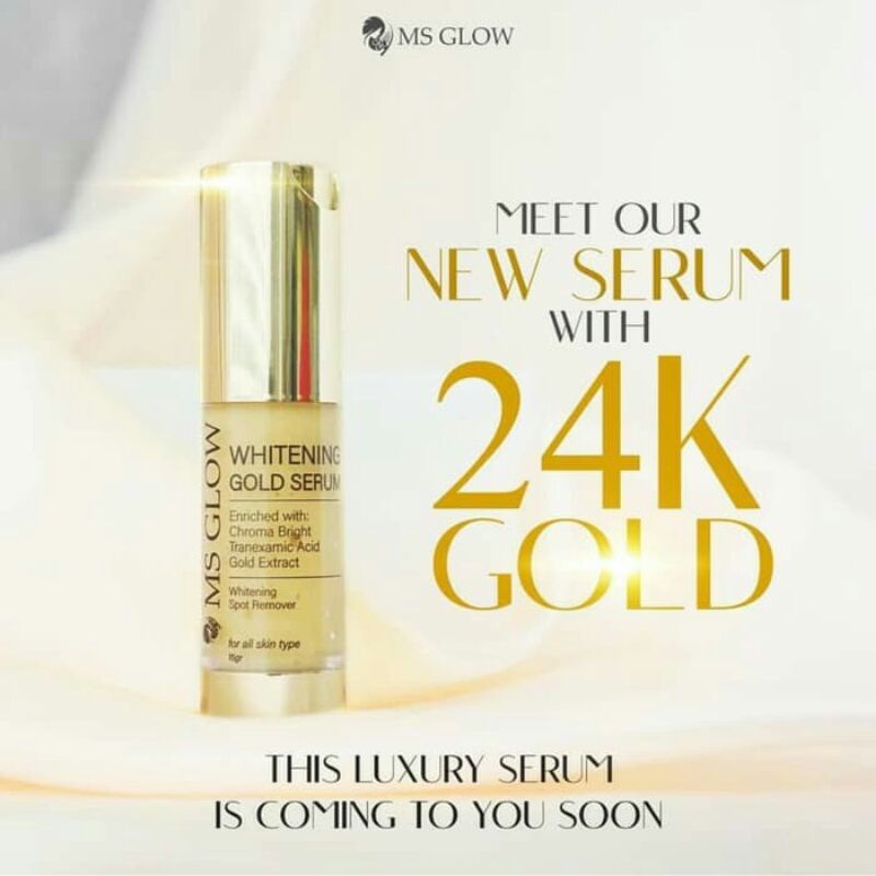 SERUM MSGLOW, SERUM WHITENING GOLD, WHITENING GOLD SERUM, MSGLOW