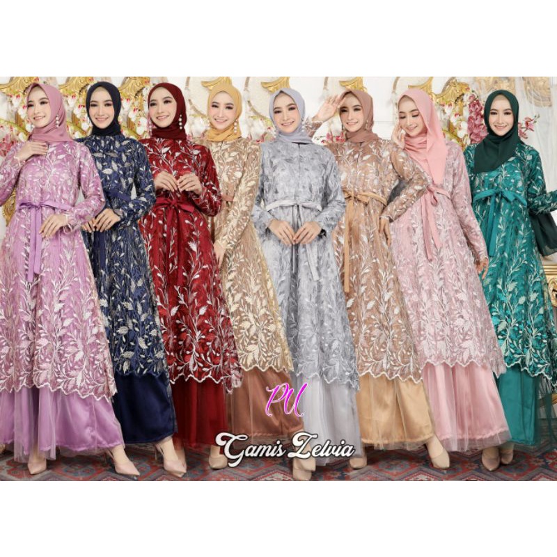 Zelvia Gamis Pesta Mewah Lebaran Gamis Bridesmaid wisuda Kondangan