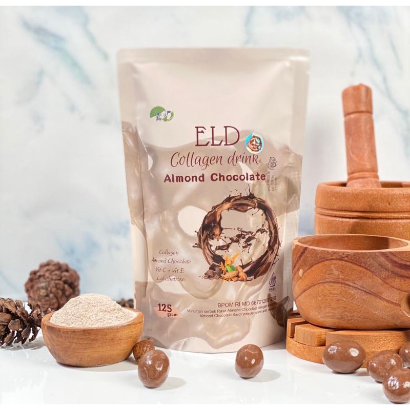 

Eld kolagen drink coklat almond pemutih pelangsing badan 55gr