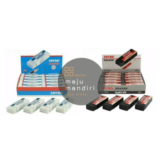 1 Pack - Penghapus / Eraser Joyko B20 Ukuran Besar Isi 20 Pcs