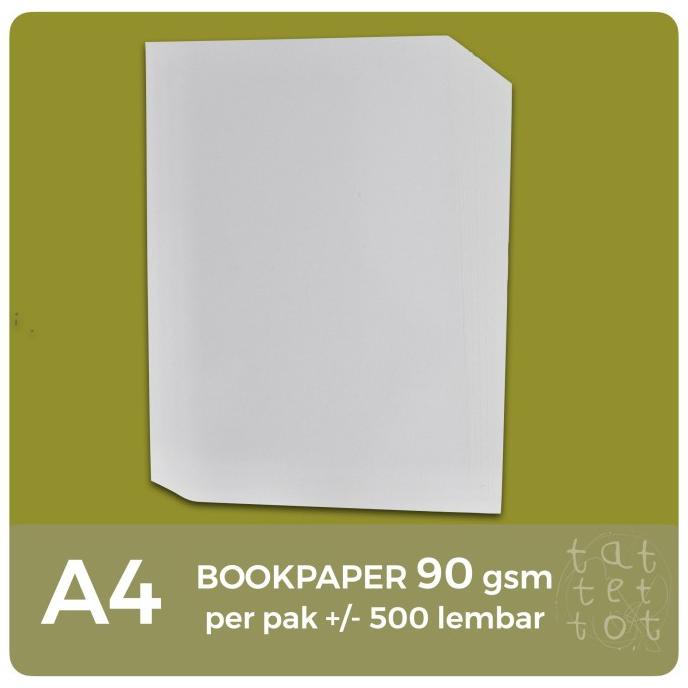 kertas bookpaper | 90 gr | A4 | 1 rim | imperial | paper