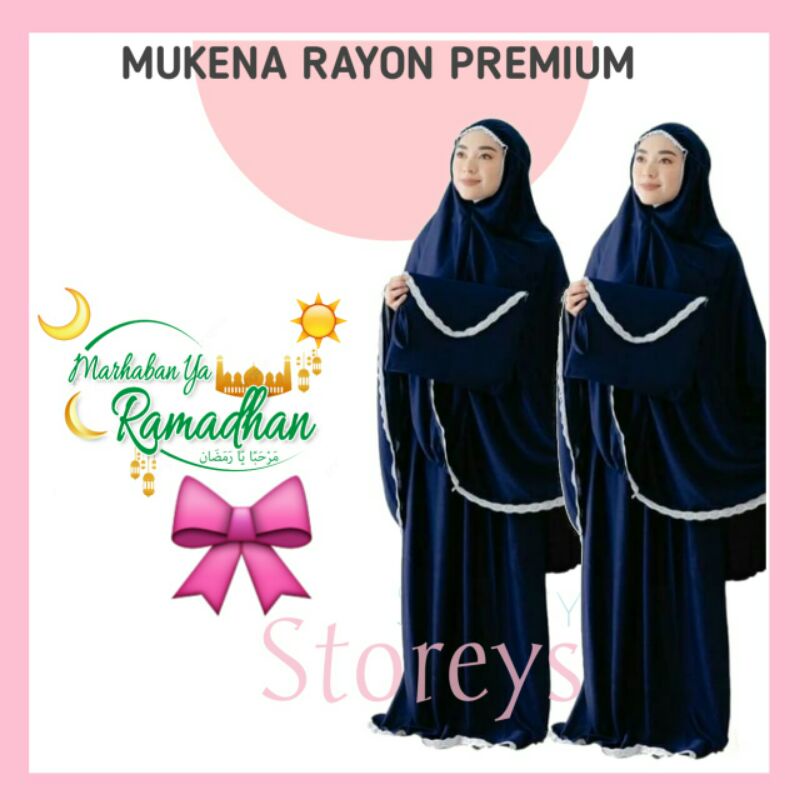 Mukena polos Anak Tk Dan Balita Rayon Premium [umur 2-7 tahun]Lembut Adem