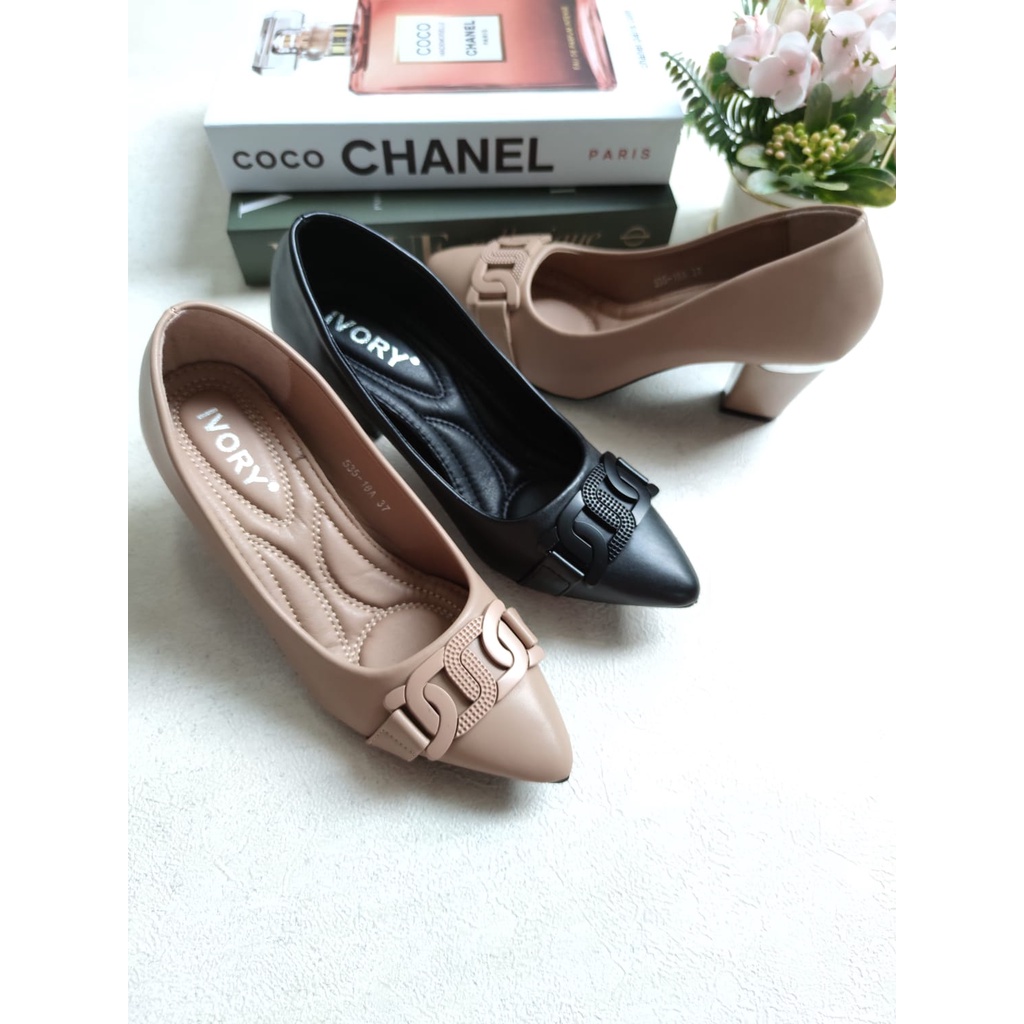 IVORY Sepatu Wanita Heels Pantofel Kerja  535-18A