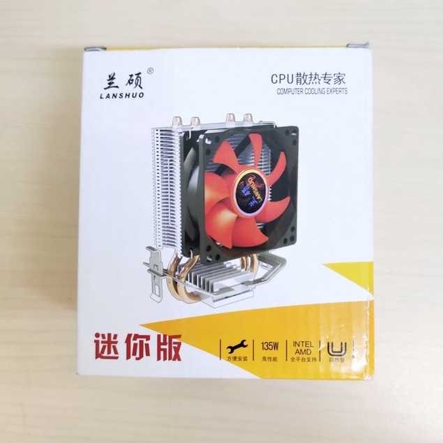 SKU-1168 CPU COOLER GAMING LANSHUO FAN PROCESSOR LGA 775 1155 AMD COMBO