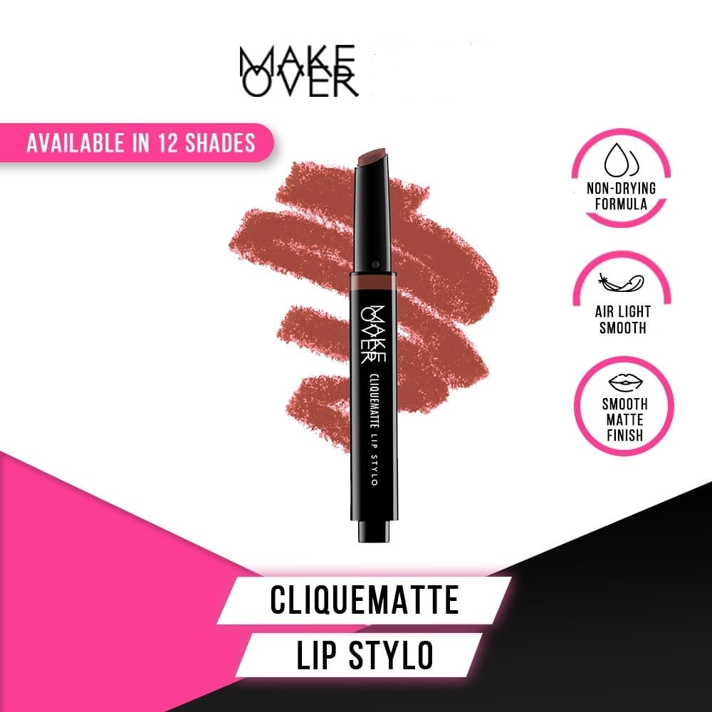 Make Over Cliquematte Lip Stylo ORIGINAL , Lipstick Make Over