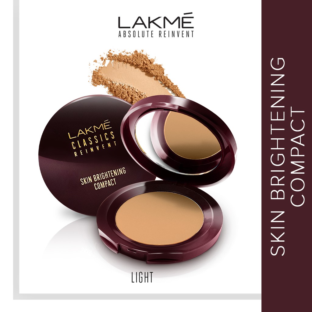 Lakme Make Up Bedak Skin Brightening Compact Powder Light Classic Bedak Padat