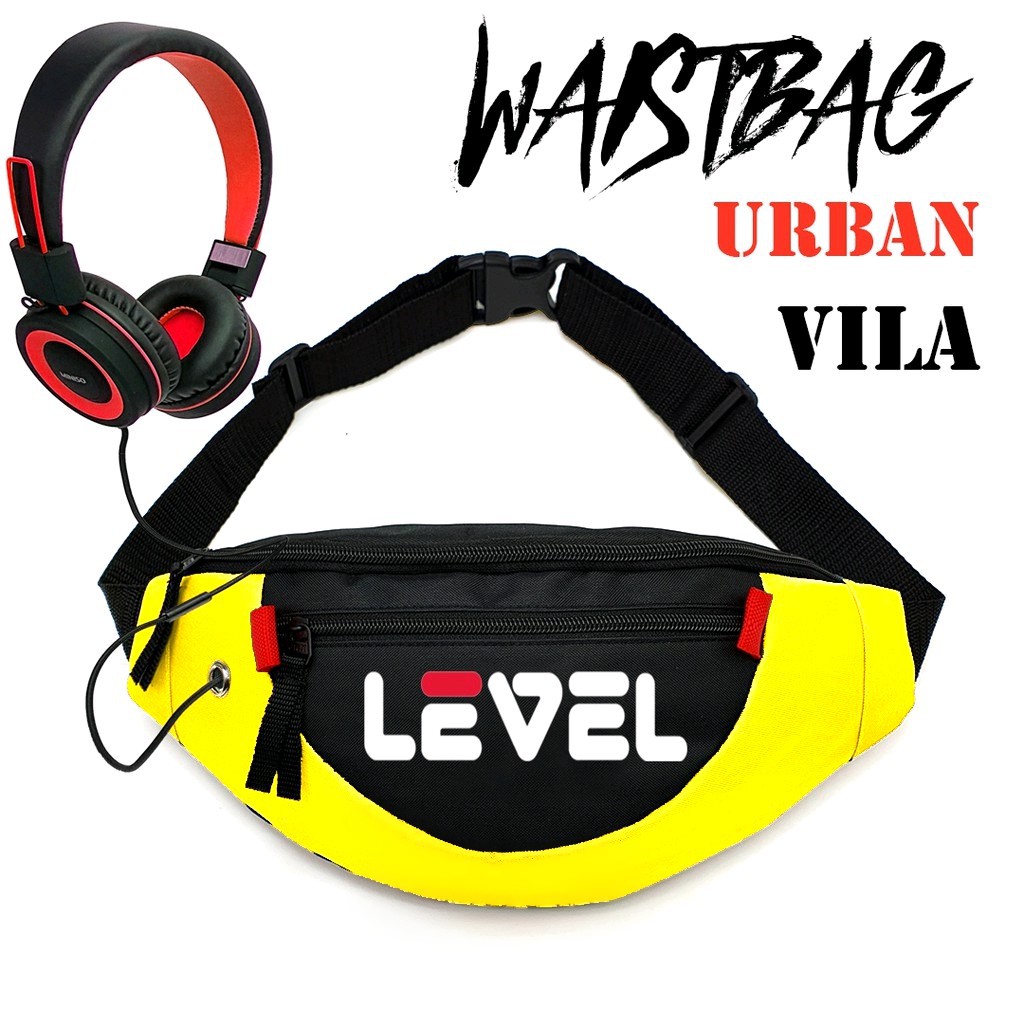 TAS LEVEL WAISTBAG URBAN VILA DISTRO TERBARU STYLE KOREA