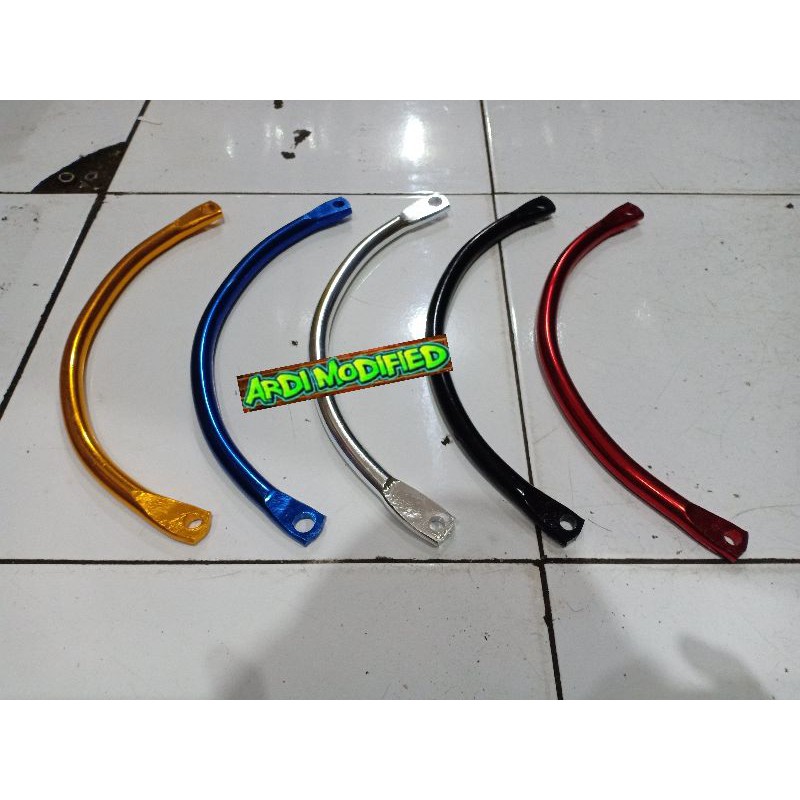 braket tiang penahan knalpot ninja rr - ninja r - ninja ss - ninja 150 full cnc model c