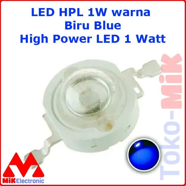 High Power LED 1W HPL Biru 1 Watt Blue