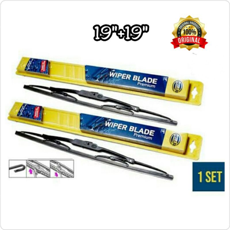 Wiper Depan Toyota Dyna 19&quot;+19&quot; Merk Hella