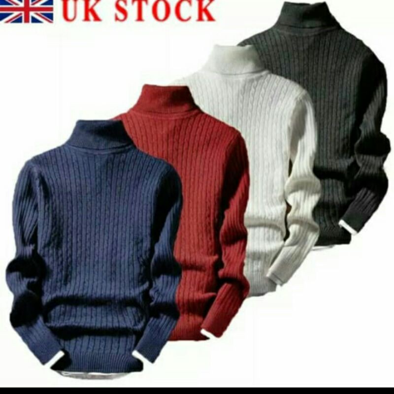 (UKURAN XL) Sweater Pria Sweater Turtle neck termurah