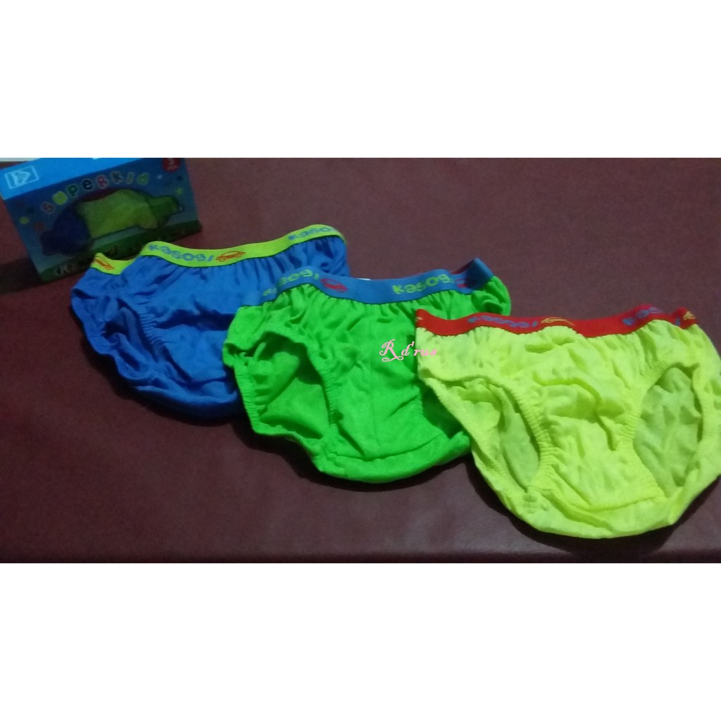 3 in 1 Celana Dalam Anak Laki - Laki / Pria Kasogi