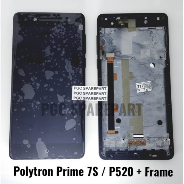 Original OEM LCD Touchscreen Fullset + Frame Polytron Prime 7S / Polytron P520