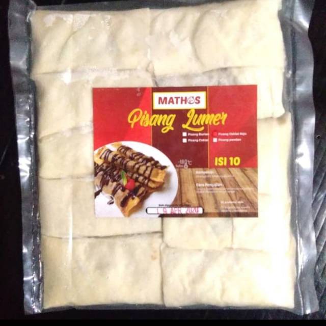 

Mathos pisang lumer / piscok meler isi 10