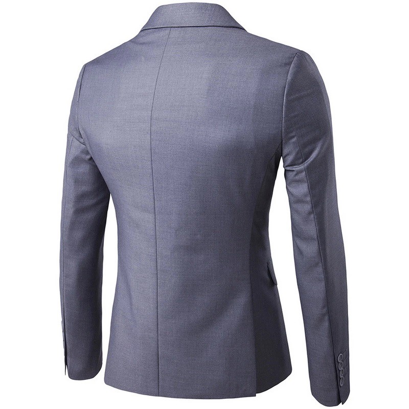 BLAZER PRIA SEMI FORMAL DOUBLE BUTTON SLIMFIT GIO GREY TWIST ORIGINAL NIKAYU FULL FURING