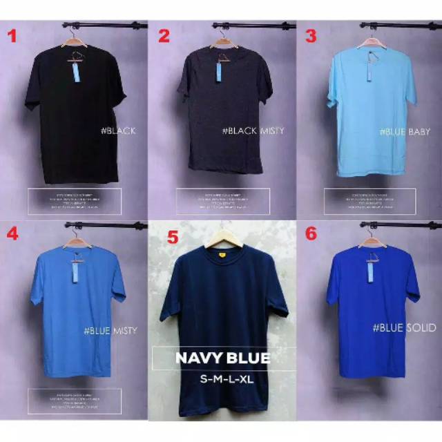 Baju Kaos Polos Semua Warna Lengan Pendek Shopee Indonesia