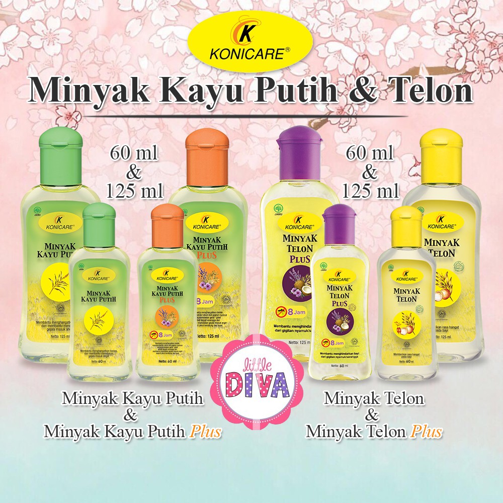 Minyak Telon Kayu Putih Plus KONICARE 60 125 ml ENS