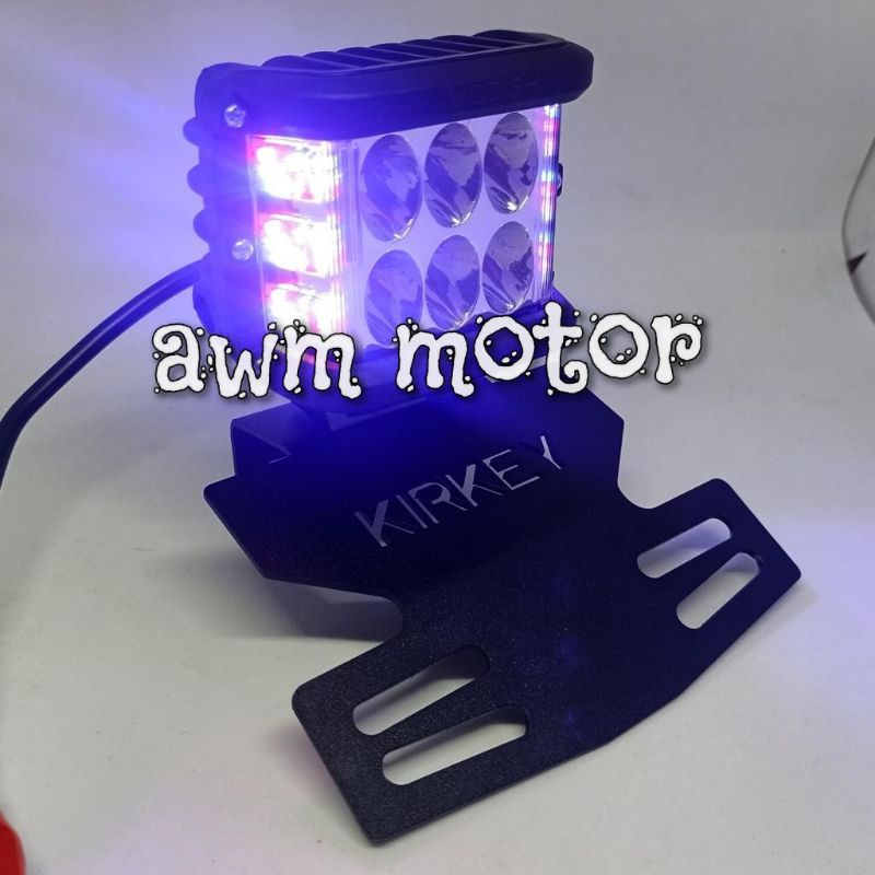 (Paket) Lampu Depan LED 6 mata jumbo+Brekat Motor Yamaha RX-KING,RX-Z &amp; RX-Special